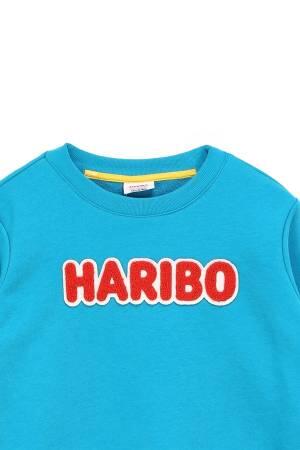 Haribo Çocuk SweatShirt - HRBTXT308 Turkuaz - Thumbnail