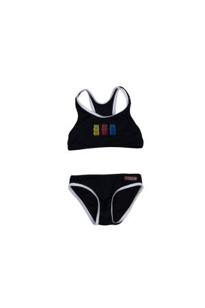 Haribo Kız Çocuk Bikini - HRBSWM230 Siyah - Haribo