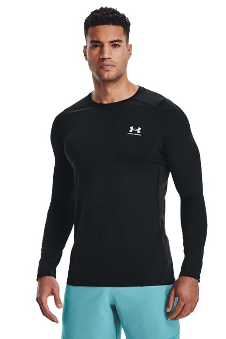 Under Armour - HeatGear® Armor Fitted Erkek Uzun Kollu T-Shirt - 1361506 Siyah
