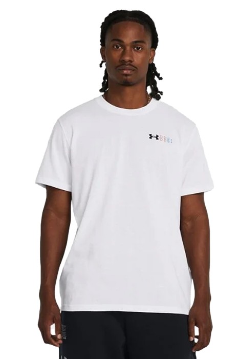 Heavyweight Left Chest Logo Repeat Erkek T-Shirt - 1382904 Beyaz