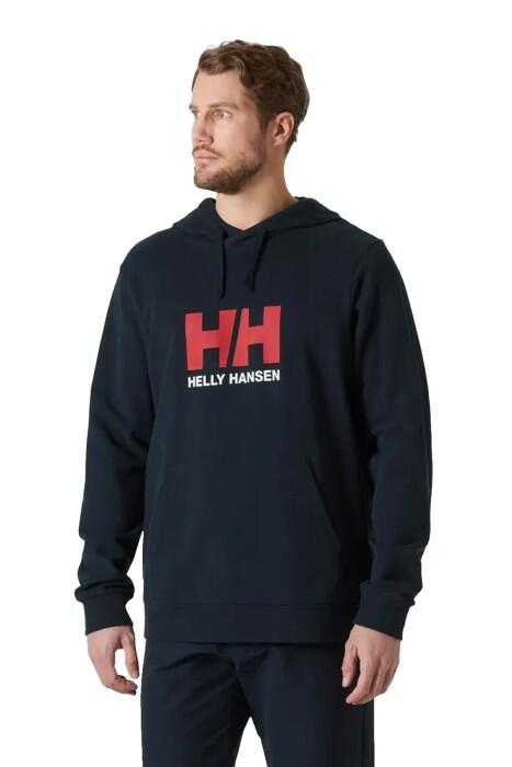 Hh Logo 2.0 Kapüşonlu Erkek SweatShirt - 30394 Lacivert - 1