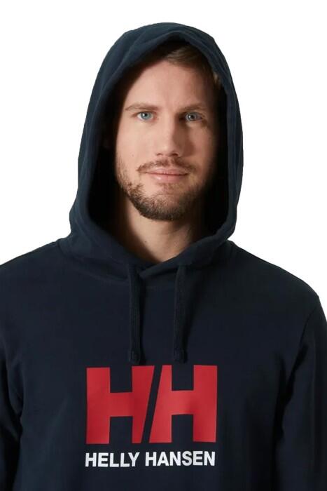Hh Logo 2.0 Kapüşonlu Erkek SweatShirt - 30394 Lacivert - 4