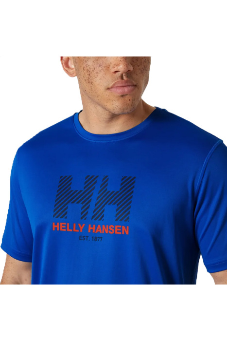 Hh Tech Graphic Erkek T-Shirt 2.0 - 49574 Mavi - 3