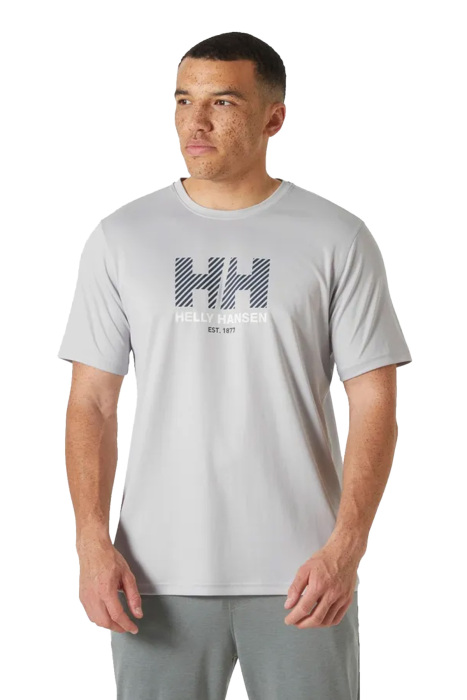 Hh Tech Graphic Erkek T-Shirt 2.0 - 49574 Taş Gri - 1
