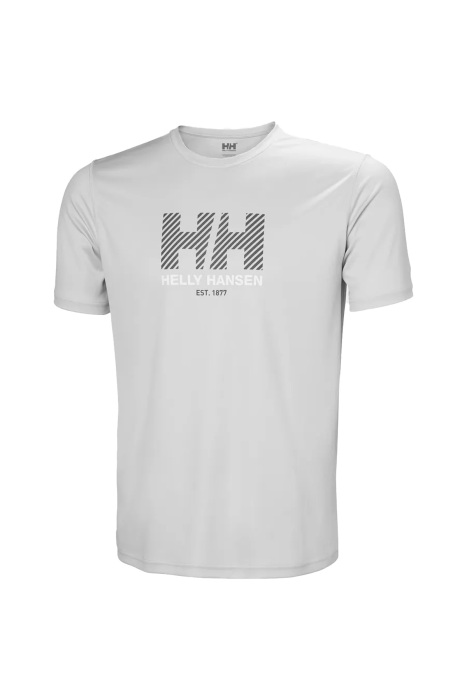Hh Tech Graphic Erkek T-Shirt 2.0 - 49574 Taş Gri - 4