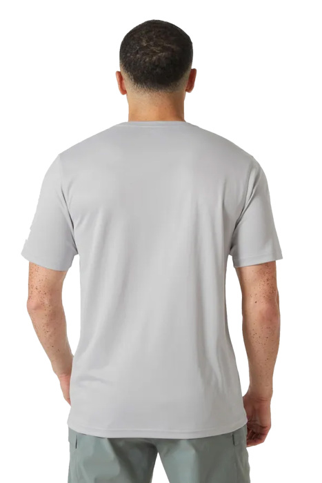 Hh Tech Graphic Erkek T-Shirt 2.0 - 49584 Taş Gri - 2