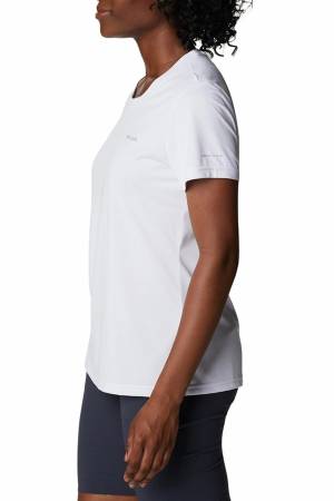 Hike Kadın Kısa Kollu T-Shirt - AK9805 Beyaz - Thumbnail