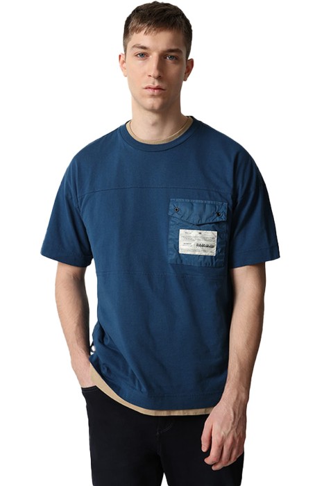 Napapijri - Honolulu Ss Erkek T-Shirt - NP0A4F37 Mavi