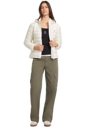 Hooded Puffer Kadın Mont - W4YL00WG922 Krem - 2