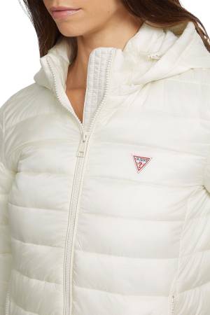 Hooded Puffer Kadın Mont - W4YL00WG922 Krem - 4