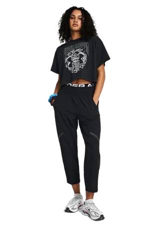 Hw Dusk To Dawn Crop Ss Kadın T-Shirt - 1383048 Siyah - Thumbnail