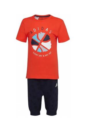 I Summer Bebek Eşofman Takımı - GE0000 Siyah/Kırmızı - Adidas
