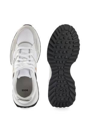 İmza Şeritli Erkek Spor Ayakkabı - 50480546 Beyaz - Thumbnail