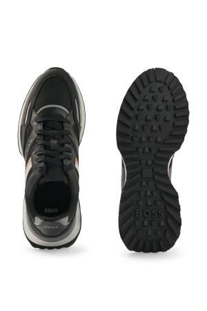 İmza Şeritli Erkek Spor Ayakkabı - 50480546 Siyah - Thumbnail
