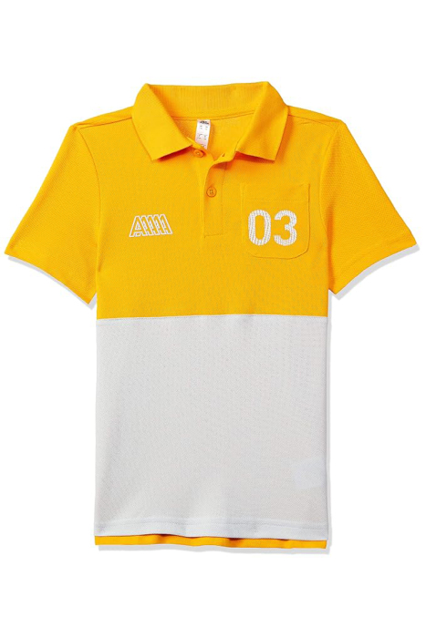 Jb 03 Gr Çocuk Polo T-Shirt - GC9763 Turuncu/Gri - 1