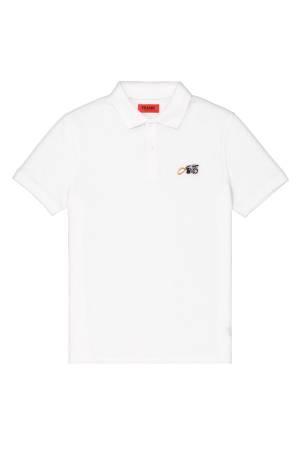 John Frank İdentity Erkek Polo T-Shirt - JFTPOLO01 Beyaz - Thumbnail