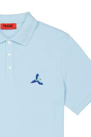 John Frank İdentity Erkek Polo T-Shirt - JFTPOLO18 Açık Mavi - 5