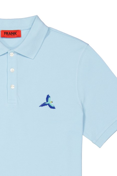 John Frank İdentity Erkek Polo T-Shirt - JFTPOLO18 Açık Mavi