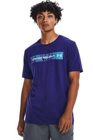 Kamuflaj Desenli Erkek T-Shirt - 1376830 Mavi - Thumbnail