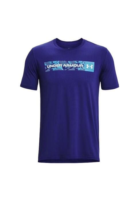 Kamuflaj Desenli Erkek T-Shirt - 1376830 Mavi