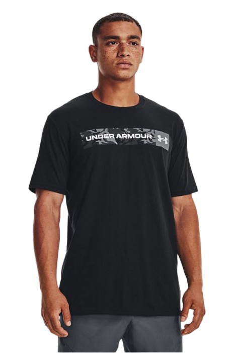 Under Armour - Kamuflaj Desenli Erkek T-Shirt - 1376830 Siyah
