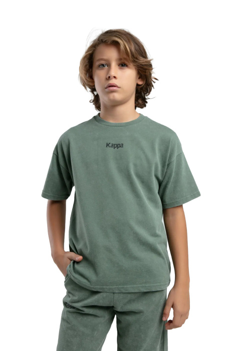 Kappa Erkek Çocuk Bermuda Takım - 36225LW Koyu Yeşil - 2