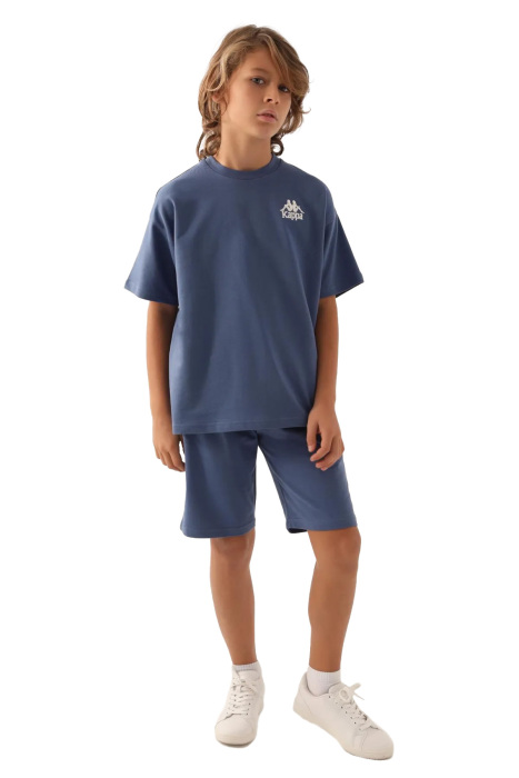 Kappa Erkek Çocuk T-Shirt - 331U4XW Mavi - 5