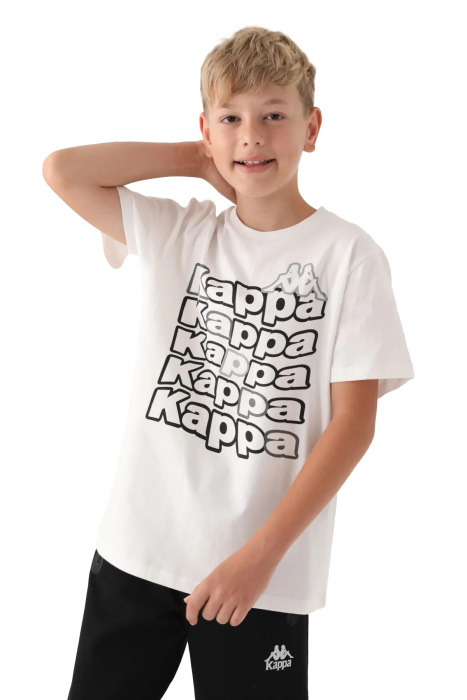 Kappa Erkek Çocuk T-Shirt - 341S75W Krem - 2
