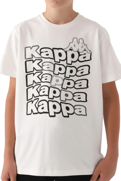 Kappa Erkek Çocuk T-Shirt - 341S75W Krem - 3