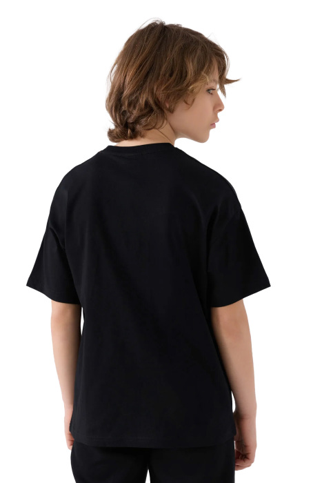Kappa Erkek Çocuk T-Shirt - 341Z1QW Siyah - 2