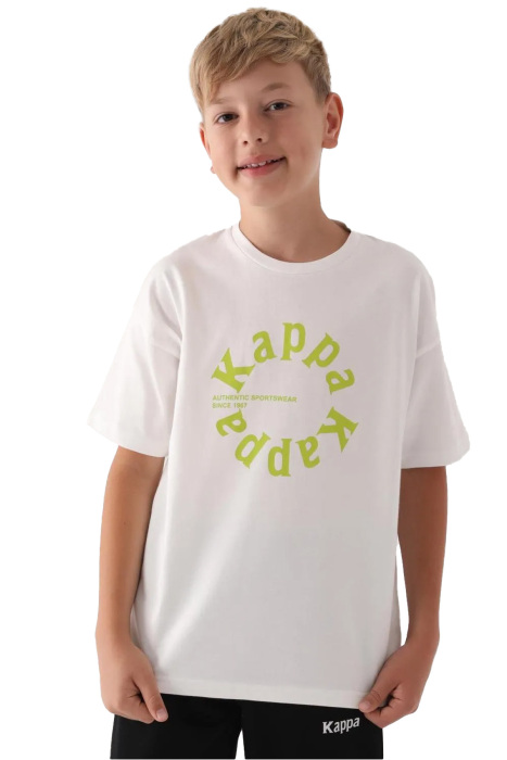 Kappa Erkek Çocuk T-Shirt - 371U23W Krem - 1