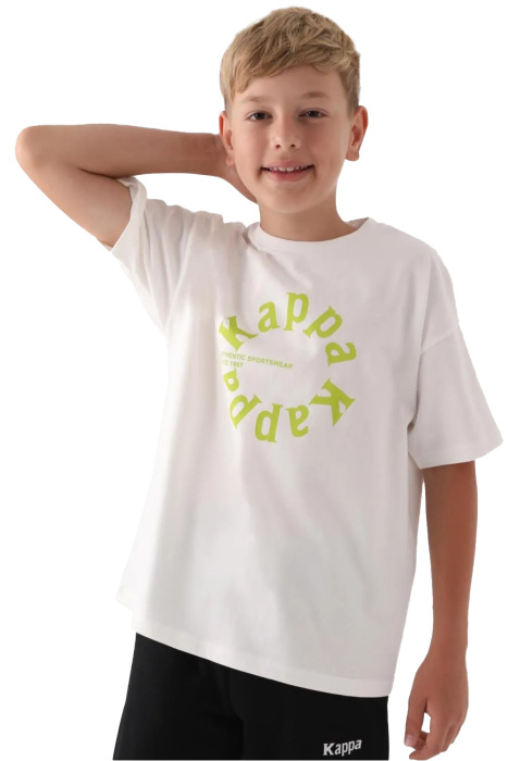 Kappa Erkek Çocuk T-Shirt - 371U23W Krem - 2