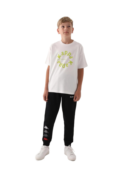Kappa Erkek Çocuk T-Shirt - 371U23W Krem - 5