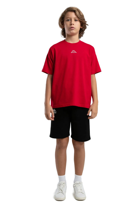 Kappa Erkek Çocuk T-Shirt - 37226GW Kırmızı - 4