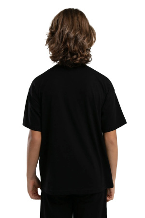 Kappa Erkek Çocuk T-Shirt - 38284IW Siyah - 4