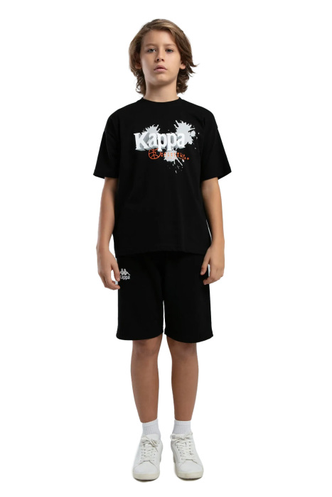 Kappa Erkek Çocuk T-Shirt - 38284IW Siyah - 5
