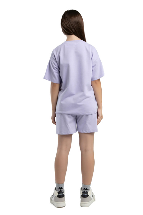 Kappa Kız Çocuk Şortlu Takım - 362413W Lila - 4