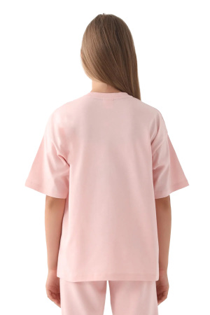 Kappa Kız Çocuk T-Shirt - 331T2RW Pudra - 4
