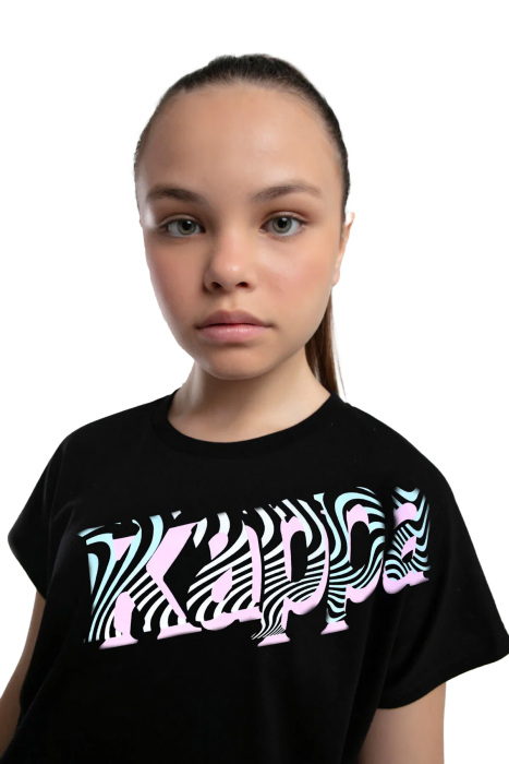 Kappa Kız Çocuk T-Shirt - 38284TW Siyah - 3