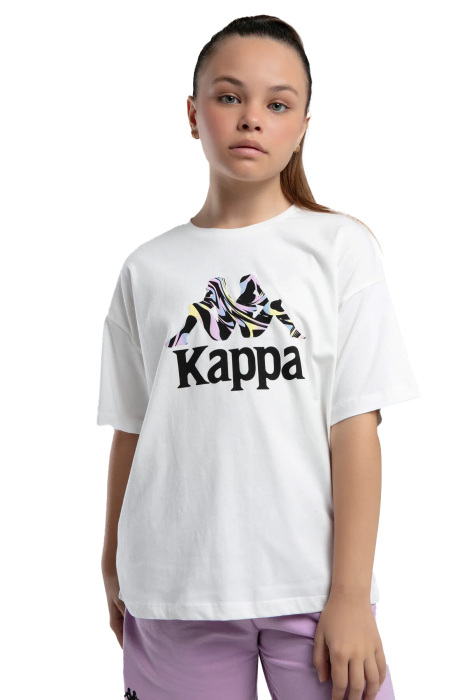 Kappa Kız Çocuk T-Shirt - 38284VW Beyaz - 1