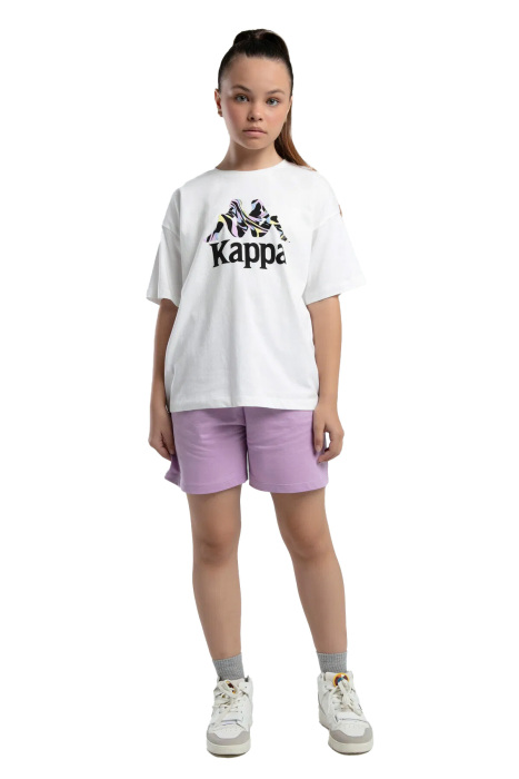 Kappa Kız Çocuk T-Shirt - 38284VW Beyaz - 5