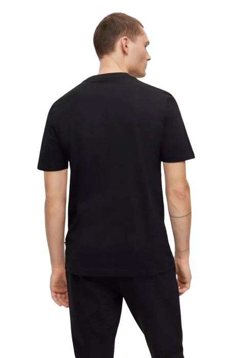 Karışık Baskılı Pamuklu Erkek T-Shirt - 50489334 Siyah