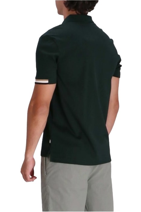 Kauçuk Logolu, Dar Kesim Polo T-Shirt - 50467113 Yeşil