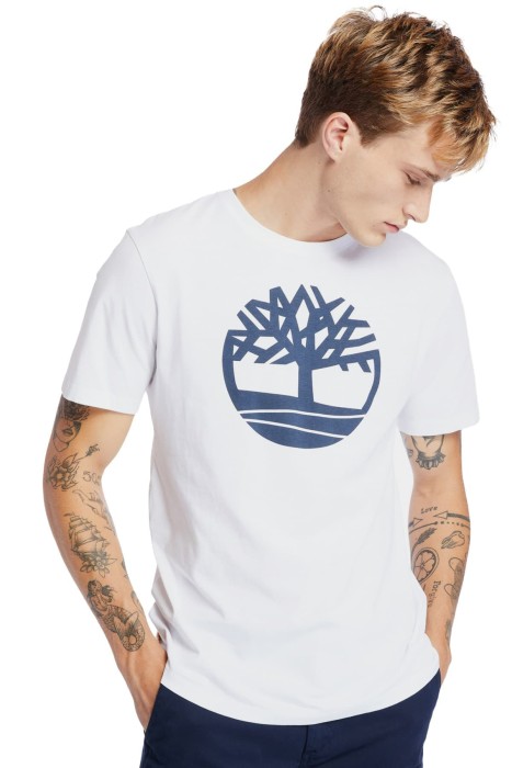 Timberland - Kbec River Tree Tee Erkek T-Shirt - TB0A2C2R Beyaz