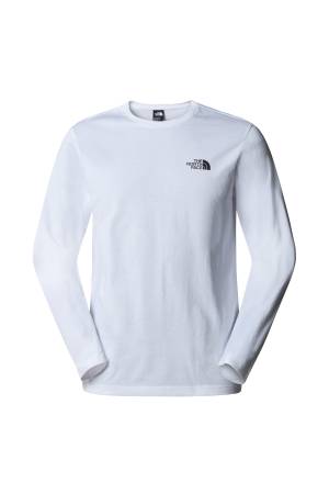 L/S Sımple Dome Tee Erkek Uzun Kol T-Shirt - NF0A87QN Beyaz - The North Face