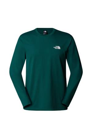 L/S Sımple Dome Tee Erkek Uzun Kol T-Shirt - NF0A87QN Yeşil - The North Face