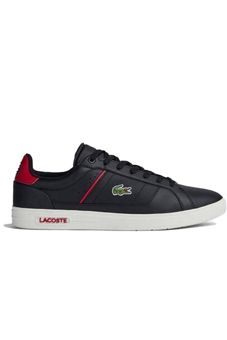 Lacoste - Lacoste Erkek Ayakkabı - 744SMA0012 Siyah/Kırmızı