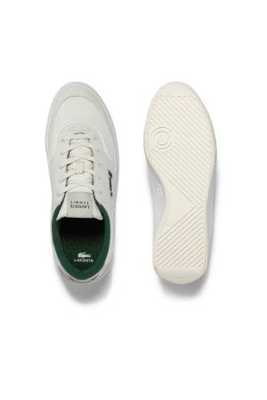 Lacoste G80 Erkek Ayakkabı - 745SMA0081 Kırık Beyaz/Koyu Yeşil - Thumbnail