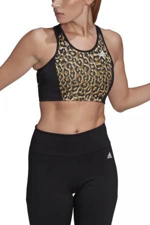 Leopard Print Kadın Bra - GL3827 Siyah - 1
