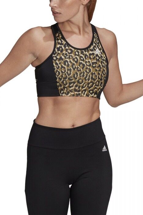 Leopard Print Kadın Bra - GL3827 Siyah - 1